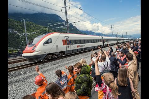 Ceremonies marked the opening of the 57 km Gotthard Base Tunnel on June 1 (Photo: AlpTransit Gotthard).